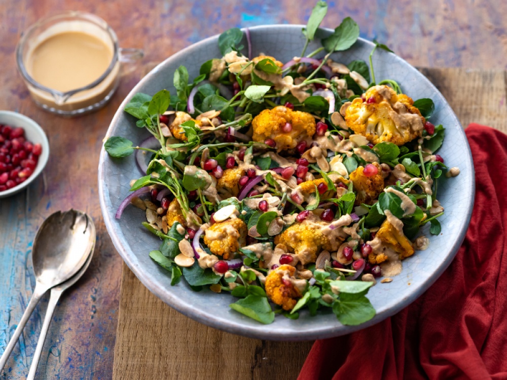 Spicy Roast Cauliflower Salad Living North